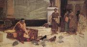 John William Waterhouse The Favourites of the Emperor Honorius France oil painting artist